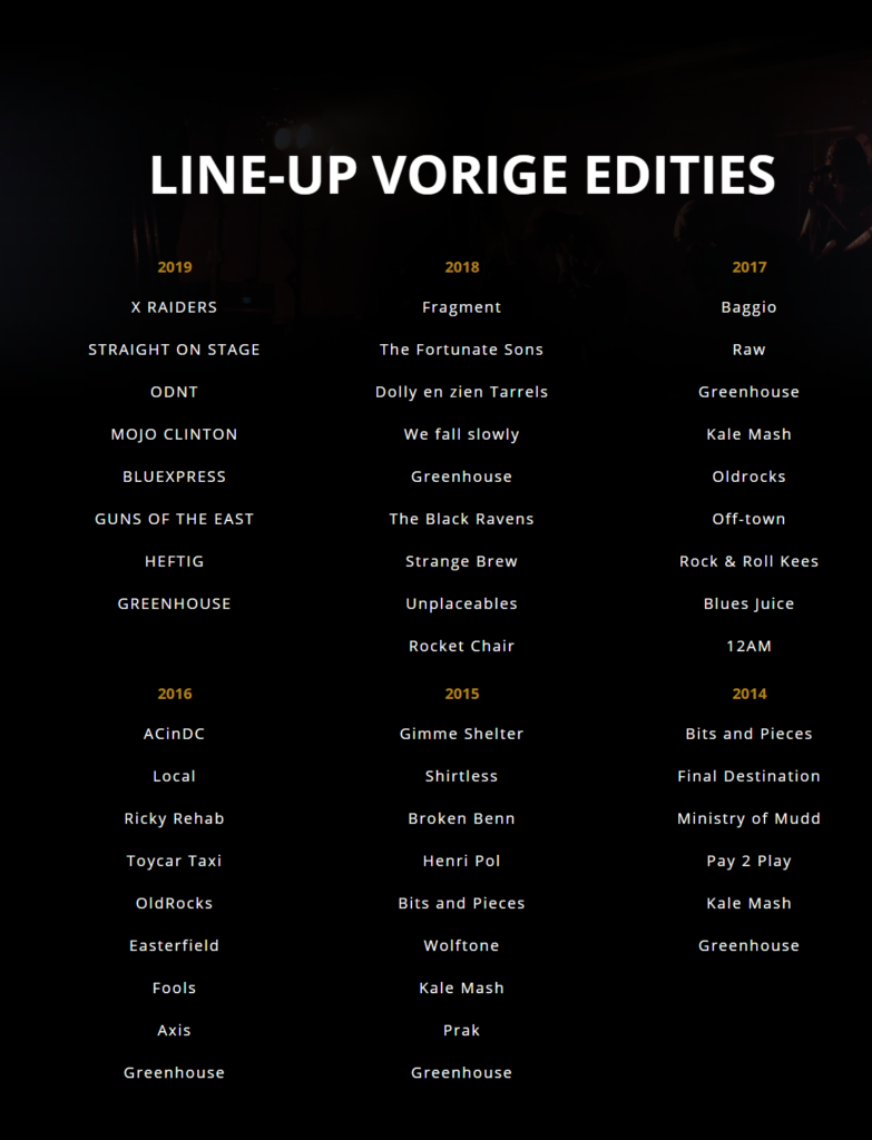 line up festeerica